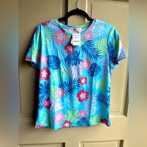 Fresh produce tropical print t-shit NWT